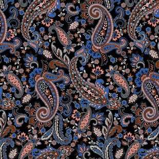 复古佩斯利花纹图案