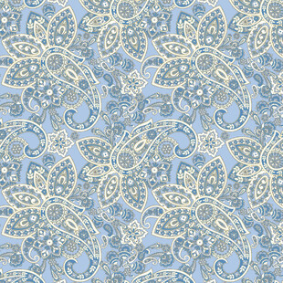 蓝白花纹精美装饰图案