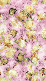 梦幻粉色蝴蝶群飞舞景