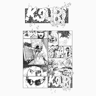 黑白漫画分镜画面展示