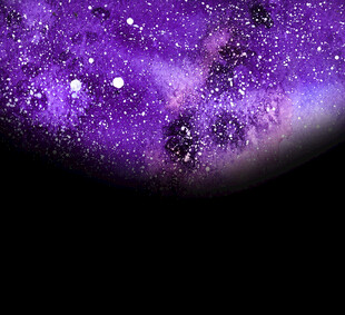 梦幻紫色星空宇宙景象