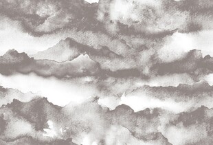水墨山水云雾抽象背景图