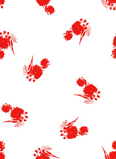 红色螃蟹图案无缝背景