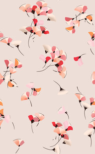 粉色花卉图案背景纹理