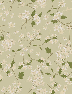 清新花卉图案背景纹理