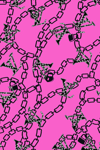 粉色链条图案背景纹理