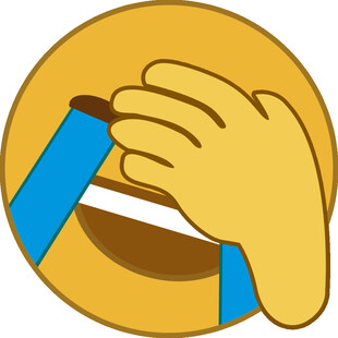 捂脸笑表情符号