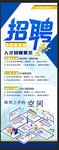 招聘展架海报