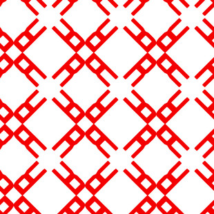 红色几何图案中式传统纹理