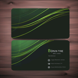 绿色商务名片