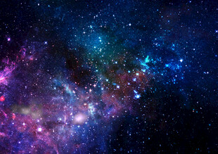 梦幻绚丽的深邃星空