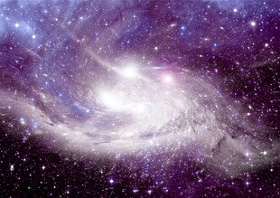 梦幻紫色星系宇宙景观