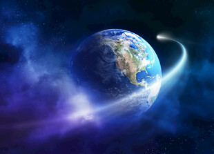 梦幻宇宙中的蓝色地球