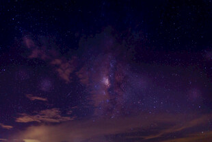 梦幻星空夜景