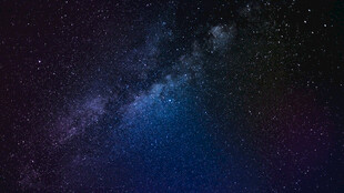 梦幻星空夜景