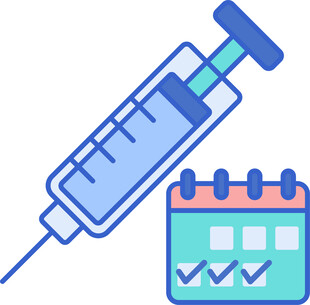 疫苗注射日程安排图标