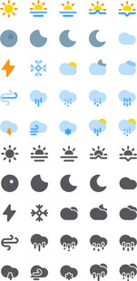 可爱天气元素