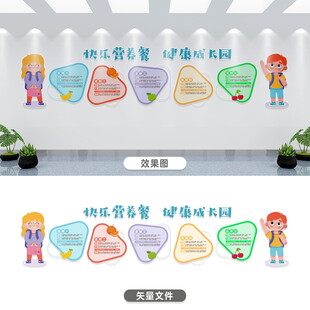 童趣食堂文化墙