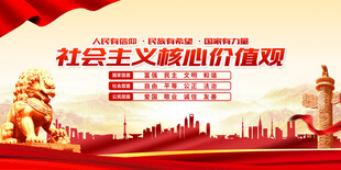 社会主义核心价值观宣传图