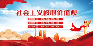 社会主义核心价值观宣传图