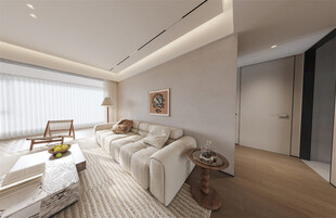 现代简约风温馨客厅空间