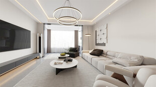 现代简约风客厅室内场景