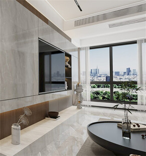 现代简约风客厅开阔视野