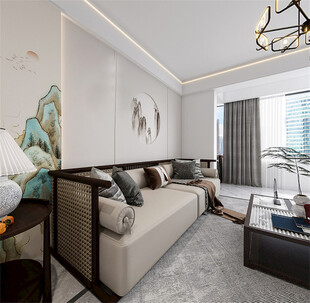 现代简约风舒适客厅一角