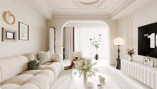 简约现代风温馨客厅空间