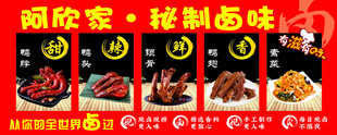 秘制卤味灯箱