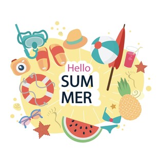 夏日缤纷元素集合