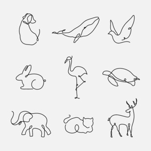 动物简笔画集合