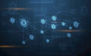 科技感网络连接背景图