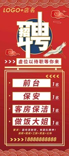 招聘 展架 海报