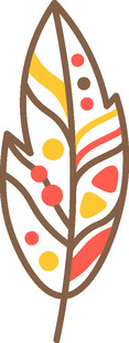 彩色装饰叶图案设计