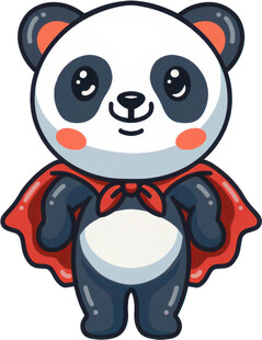 熊猫超级英雄形象