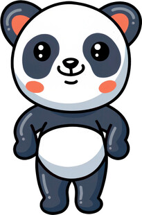 可爱卡通熊猫形象