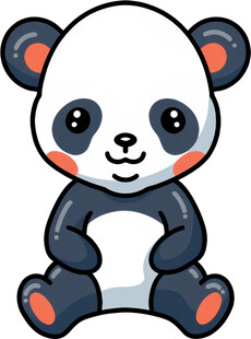 可爱卡通熊猫形象