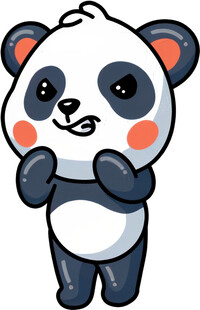 可爱熊猫卡通形象