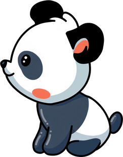 可爱卡通熊猫形象
