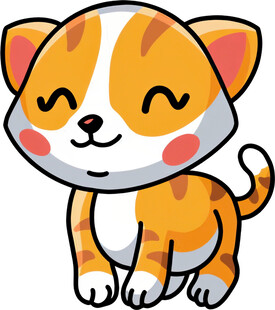 可爱卡通小猫形象