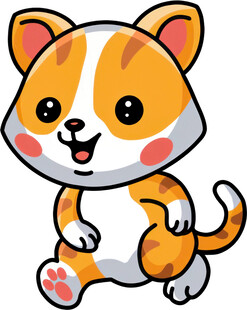 可爱卡通小猫形象