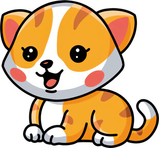 可爱小猫咪卡通形象