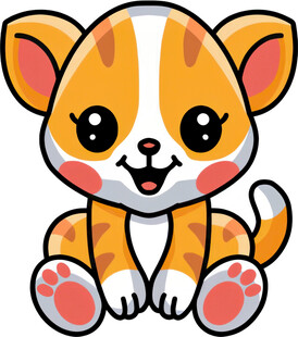 可爱小猫咪卡通形象
