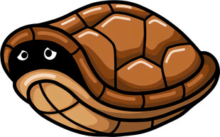 可爱卡通小乌龟形象