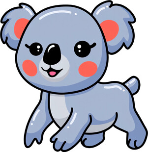 可爱卡通考拉形象