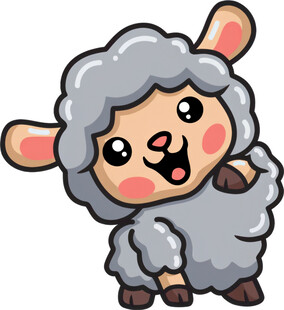 可爱小羊卡通形象