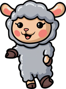 可爱小羊卡通形象