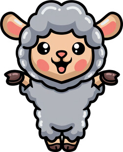 可爱小羊卡通形象