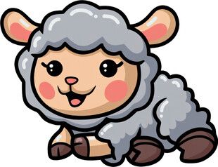 可爱小羊卡通形象